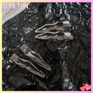 [KUNLIAN] Vintage Minimalist Alloy Wave Shape Hair Clip Korean Fashion Color Irregular Hair Pin Hair Accessories For Women Jewelry