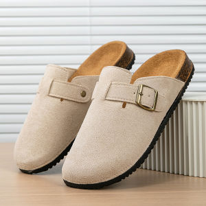 Sangpo MenS Thick-Soled Soft-Soled Slip-On Slippers Flat-Soled Lazy Closed-Toe Slippers For Outdoor Wear