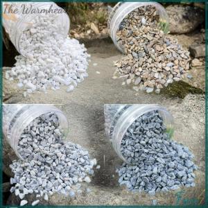 【The Warmheart】 1 Set 100g Micro Gravel Ground Rock Simulated Little Stone Natural For DIY Sand Table Scene Garden Railway Train Road Paving Material