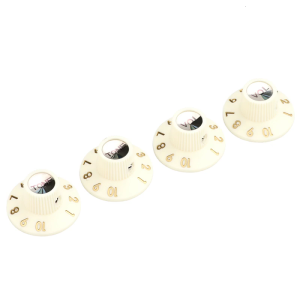 4pcs Volumes Tone Control Knobs Plastic Top Hat Knobs Guitar Speed Control Knobs Electric Guitar Replacement Part