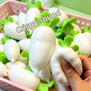 Food-Shaped Crunchy Stress Ball Shapeable Squeeze Ball Squishy Toys ASMR Anxiety Relief Portable Fidget Desk Toys for Adults
