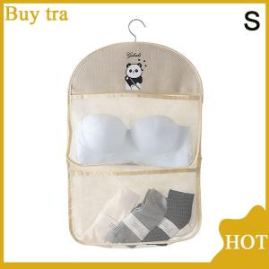 [Buytra] 2 3Layer Large Capacity Storage Mesh Bag Underwear Socks Storage Bag Breathable Wardrobe Organizer With Clothes Hanger