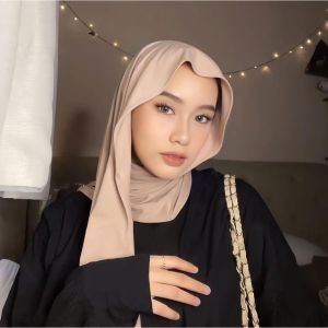 Pashmina Kaos Pashmina Jersey Flowy Premium Hijab Pasmina kaos