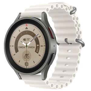 Ocean Silicone Strap For Samsung Galaxy Watch 7/6/5 40mm 44mm Metal Buckle Loop Band Galaxy Watch Ultra 47mm 6 Classic 43mm 47mm Watch 5 Pro 45mm Wrist strap Bracelet Accessories