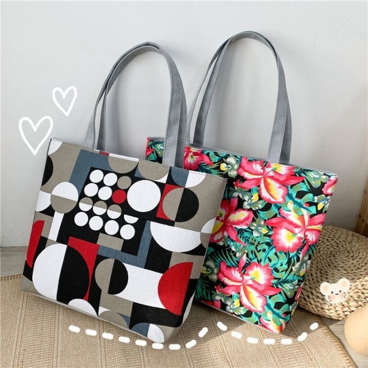 Korean New Fashion Canvas Tote Bag Design Shoulder Bags Simple With ...