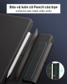 Bao da iPad Air 6/Pro M4 2024 kèm bàn phím ESR Magnetic Rebound 360 màu đen, khóa chắc chắn, touchpad mượt mà. 