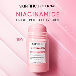 LZD [New Launch]  SKINTIFIC Niacinamide Bright Boost Clay Stick 40g Whitening Skin care Black Heads Skin Repair fort