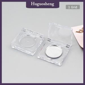 [huguosheng] Hộp đựng mỹ phẩm Bảng Phấn Mắt rỗng hình vuông hộp đựng mỹ phẩm bằng nhựa hộp trang điểm trong suốt