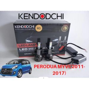 🔥READY STOCK🔥KENDODCHI 2Pcs H3 LED Car Headlight FOR PERODUA MYVI(2011-2017) product by Malaysia