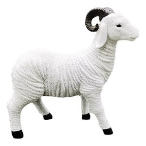 Resins Goat Statue Artificial Miniature Lambs Sheep Figurines for Artistics Home Decoration and Potted Ornaments