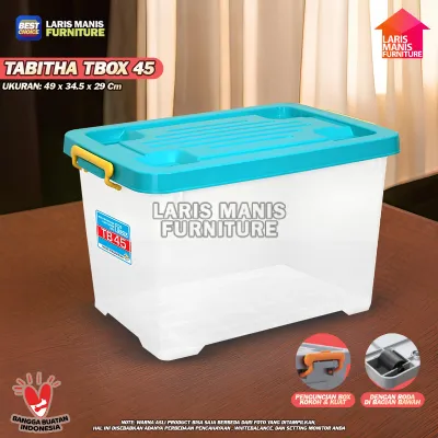 Container Box 80 Liter Kontainer Box Tempat Penyimpanan TABITHA TBOX Serbaguna Kotak Plastik Makanan