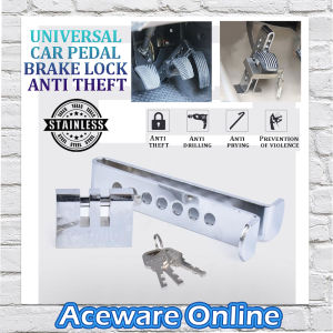 LQ-248 STAINLESS STEEL UNIVERSAL CAR PEDAL BRAKE LOCK ANTI THEFT SECURITY THROTTLE CLUTCH LOCK