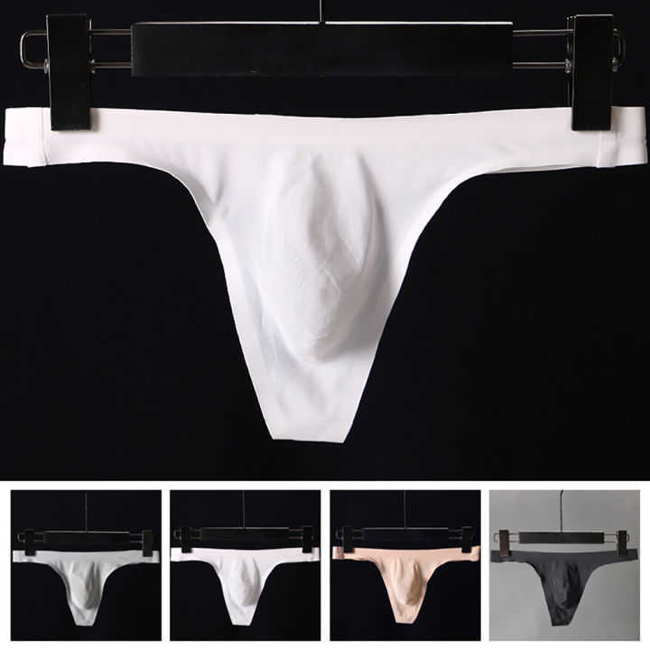 Thesportsshop] Men's Low Rise Stretchy Briefs Breathable Thong T-Back Underwear  Underpants