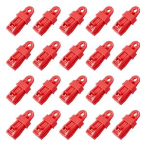 20PCS Large Anti Wind Tent Anchors Shelter Clip Canopy Clip PP Texture for Camping Hammocks and Outdoor