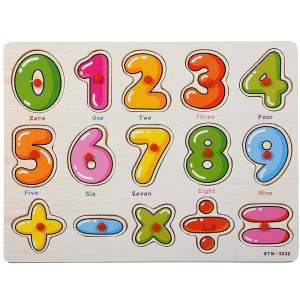 GUK Puzzle Kayu Knob ABC Fruit dan Number Murah Chunky Puzzle Anak Kayu 3D Puzzle Huruf Buah dan Angka Jigsaw Wooden Edukasi COD