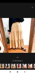 Rok Long Maxi Skirt Crinkle Airflow Premium Polos Plus Size - Gaya Korea Terlaris