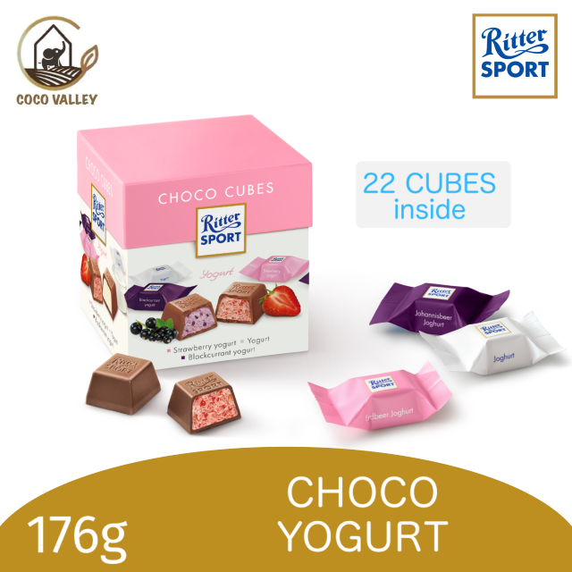 Ritter Sport Choco Cubes Yogurt Cubes 176g (Made in Germany) | Lazada