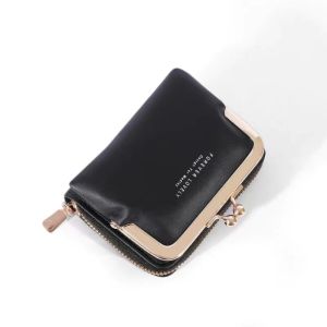 THANKS99 SHOP#8040 STYLISH WALLET LETHER MATERIAL SMALLL WALLET COINPURSE AND ZIPPER FOR WOMEN