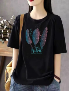 Womens T-shirts distro printing womens tops cotton Distro .C