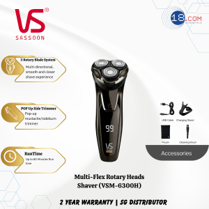 Vidal Sassoon Multi-Flex Rotary Heads Shaver (VSM-6300H)