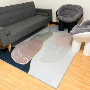 Dusty Cloud Home Moss Geometric Pattern 230x160cm Scandinavian Area Rug