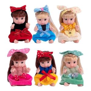 6Pcs Realistic Baby Dolls with Movable Arm and Legs Pretend Play Parenting Toy Reborns Toddler Girl Doll Girls Gift