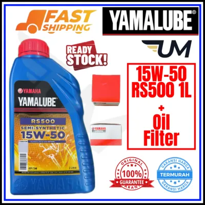 YAMALUBE ENGINE OIL FULLY SYNTHETIC SEMI SYNTHETIC 15W50 10W50 10W40 MINERAL 20W50 100% ORIGINAL OIL FILTER 1L4T COOLANT