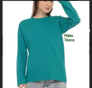 ( BISA COD )  Kaos Polos Panjang Wanita HIJAU Tosca - Kaos Polos Tosca Lengan Panjang - Kaos Polos Wanita WINSTAR - BAHAN SEMI KATUN COMBED 30S /  KAOS OVERSIZE LENGAN PANJANG / KAOS OVERSIZE POLOS/ KAOS OVERSIZE CEWEK / KAOS OVERSIZE KOREA