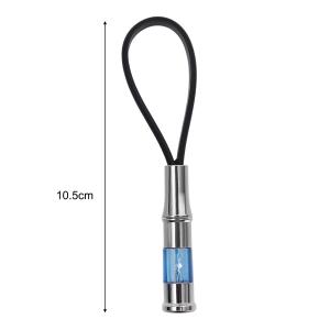 2PCS Portable Anti Static Keychain Pendant Car Static Eliminator Blue Light Visual Auto Body Static Discharger Key Ring Accessories