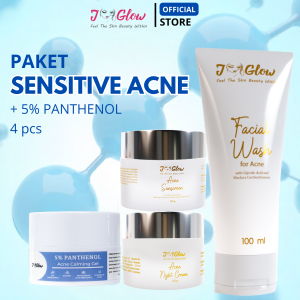 Jglow Skincare Paket Sensitive Care Perawatan Kulit Sensitive dan Mencerahkan Wajah