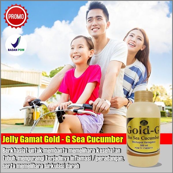 PROMO gold g bio sea cucumber 500ml obat kesehatan daya tahan tubuh melancarkan sirkulasi darah