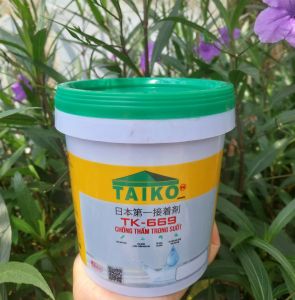 CHỐNG THẤM TAIKO 669 TRONG SUỐT CAO CẤP DÙNG XỬ LÝ CHỐNG THẤM LỘ THIÊN SÂN THƯỢNGBAN CÔNG TƯỜNG NGOÀI BỂ CÁ CẢNH BỒN HOA ... BÁM DÍNH TỐT CHO MẶT GẠCH MEN SÀN GỖ KIM LOẠI BÊ TÔNG VÀ VỮA.