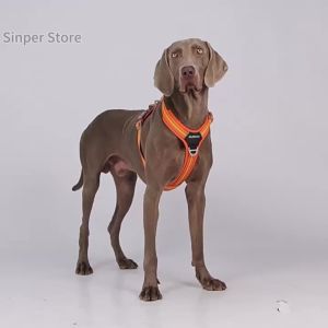 Dog Harness Medium Sized Heavy Duty Dog Harness and Leash Set for Medium Large Dogs Reflective Tactical Harness with Soft Padded2026