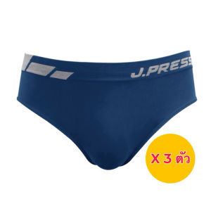 คละแบบ/คละลายที่เอว [Set 3 ตัว]J.Press กางเกงในชาย ขาเว้า Seamless เจเพรส รุ่น 8117 จำนวน 3ตัว/แพ็ค (มีให้เลือก 4 สี)