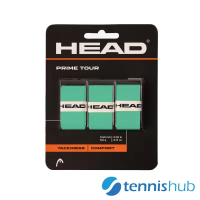 Head Prime Tour Overgrip (3 Grips/Pack) Mint Tennis Grip