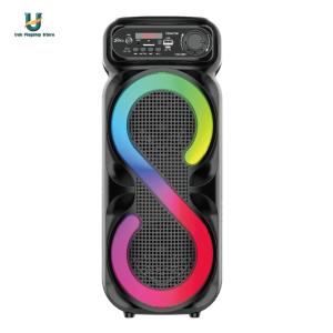 Bluetooth-Compatible Speaker Karaoke Speaker with RGB Light for Outdoor Camping [Ueb Flagship Store]