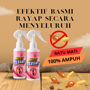 Obat Cairan Anti Rayap Miss Clean Semprotan Pembasmi Rayap Pengendali Hama