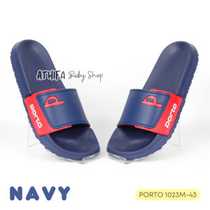 Sandal Selop Karet Anak Laki 5 6 7 8 9 10 Tahun Slip On Slop / Selobong Anak Cowok / Lelaki Terbaru Kekinian Bahan Eva Philon Porto 1023-43