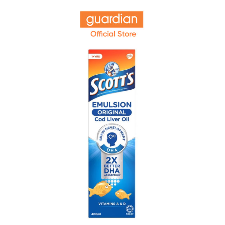 Scott'S Emulsion Cod Liver Oil, Omega 3 Fatty Acid Dha, Children