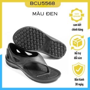 Dép chạy bộ Đài Loan Ysandal chính hãng B&M BCU5568 màu đen dép có quai hậu xỏ ngón nam nữ