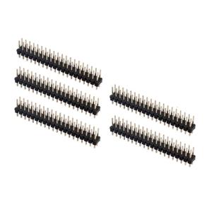 5Pcs Break-away 0.1" 2x20-pin Strip Dual Male Header for GPIO