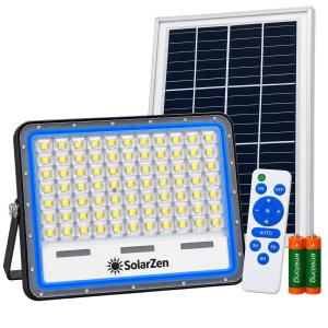 SolarZen Solar Flood Light 100W 150W 200W 300W IP65 Outdoor LED Light with Motion Sensor Remote Control