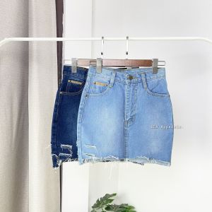 S-XL ผ้าไม่ยืด กระโปรงสั้น ผญ ทรงเอ เอวสูง หรือไม่มีปลาย รุ่ย พร้อมส่ง สั้นเหนือเข่า ยาว 15-16 นิ้ว ราคาที่สุด