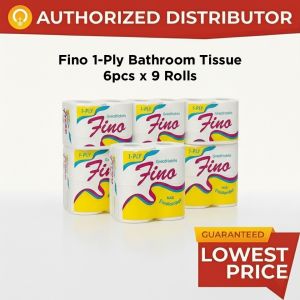 Fino 1-Ply Bathroom Tissue 20 GSM 9 Rolls 6pcs/12pcs – Bulk Sulit Pack