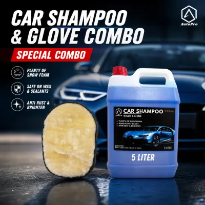 [COMBO SET] Autopro 5L Thick Snow Foam Car Shampoo + Wool Glove
