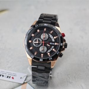 Jam tangan Pria Viral 803M rantai sport chronograp tanggal aktif analog original
