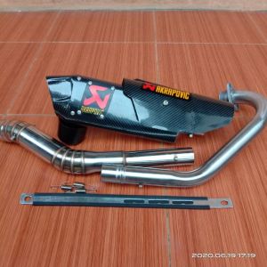 Knalpot Racing Akrapovic rossi tameng carbon for CBR R15 GSX XRIBE Byson Vixion Cb Satria Sonic MX