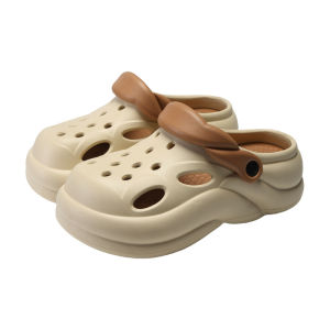Free Shipping WomenS Thick-Soled Clogs 2026 New Style Non-Slip Beach-Friendly Height-Increasing Summer Closed-Toe Sandals And Slippers For Outdoor Wear