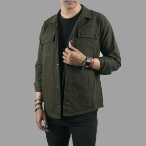 KEMEJA PARKA || TRUCKER JAKET PARKA || SEMI PARKA CANVAS || Size M to XL
