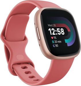 Fitbit Versa 4 fitness smartwatch daily Preparation GPS 24/7 heart rate over 40 Exercise Modes